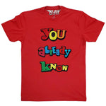 You already know Chenille Crew Neck - Red - Rawyalty Clothing