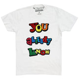 You already know Chenille Crew Neck - White - Rawyalty Clothing
