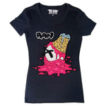 Women RAW Cone Chenille Crew Neck T-Shirts - Rawyalty Clothing